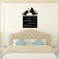 Wall decal with two birds and black quote plaque: 'KISSING you instead of MISSING you'