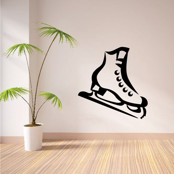 Image of Ice Skate Wall Decal - Vinyl Decal - Car Decal - MC002