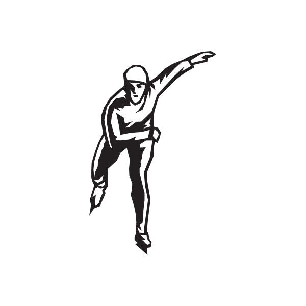Ice Skating Sports Wall Decal - Vinyl Decal - Car Decal - DC 003 ...