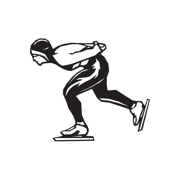 Ice Skating Sports Wall Decal - Vinyl Decal - Car Decal - DC 012 ...