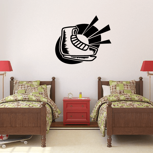 Image of Ice Skating Wall Decal - Vinyl Decal - Car Decal - CDS0020