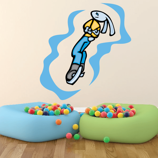 Image of Ice Skating Wall Decal - Vinyl Sticker - Car Sticker - Die Cut Sticker - CDScolor0002