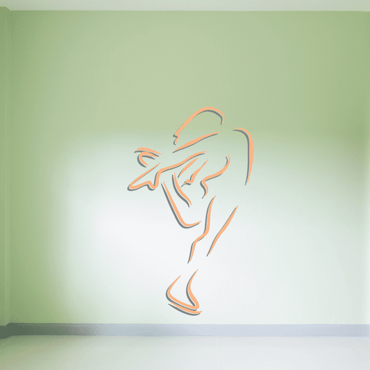 Image of Ice Skating Wall Decal - Vinyl Sticker - Car Sticker - Die Cut Sticker - CDScolor0010