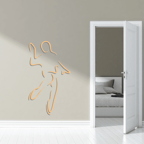 Image of Ice Skating Wall Decal - Vinyl Sticker - Car Sticker - Die Cut Sticker - CDScolor0011
