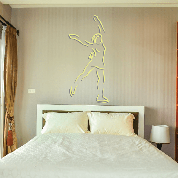 Image of Ice Skating Wall Decal - Vinyl Sticker - Car Sticker - Die Cut Sticker - CDScolor0012