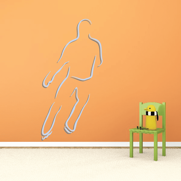 Image of Ice Skating Wall Decal - Vinyl Sticker - Car Sticker - Die Cut Sticker - CDScolor0016