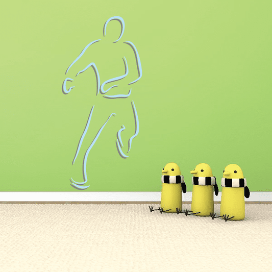 Image of Ice Skating Wall Decal - Vinyl Sticker - Car Sticker - Die Cut Sticker - CDScolor0017