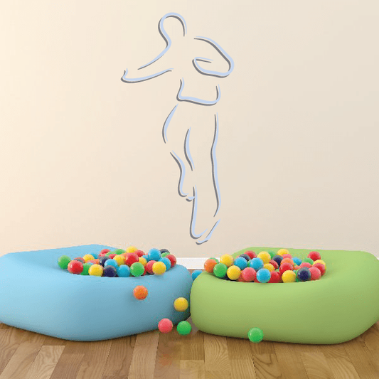 Image of Ice Skating Wall Decal - Vinyl Sticker - Car Sticker - Die Cut Sticker - CDScolor0029