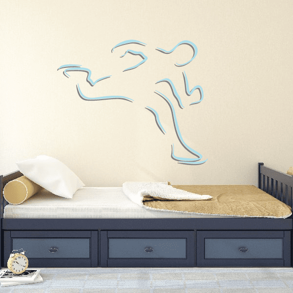 Image of Ice Skating Wall Decal - Vinyl Sticker - Car Sticker - Die Cut Sticker - CDScolor0035