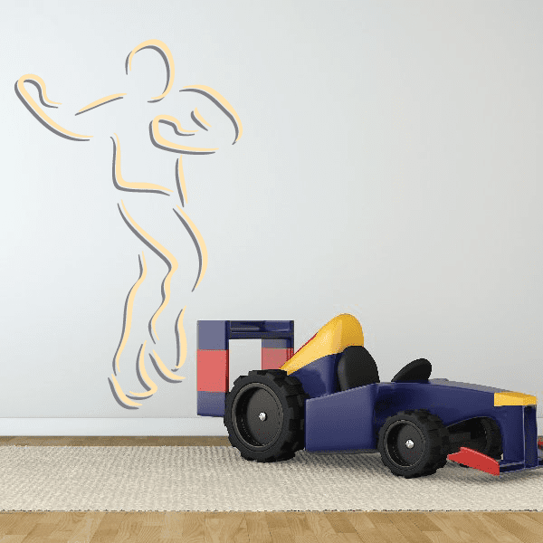 Image of Ice Skating Wall Decal - Vinyl Sticker - Car Sticker - Die Cut Sticker - CDScolor0041