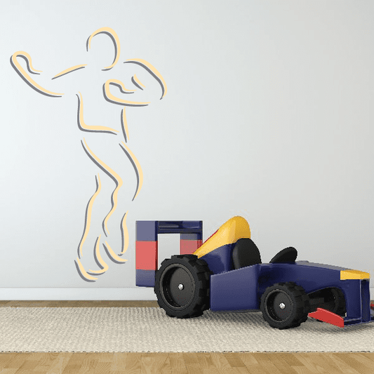 Image of Ice Skating Wall Decal - Vinyl Sticker - Car Sticker - Die Cut Sticker - CDScolor0041