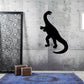 Iguanadon lizard wall decal, black silhouette