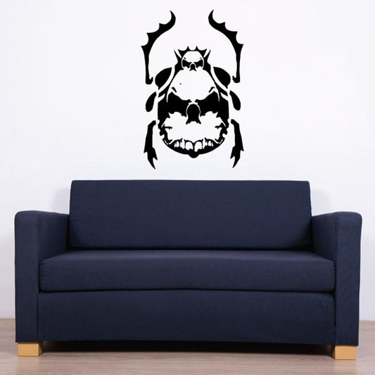 Image of Illusion Skull Beetle Decal