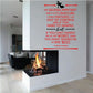 Marilyn Monroe quote wall decal with red and black text