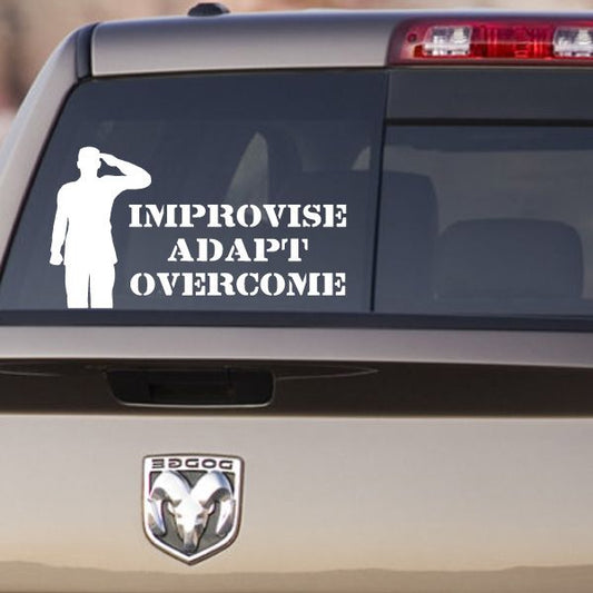 Image of Improvise Adapt Overcome Soldier Decal