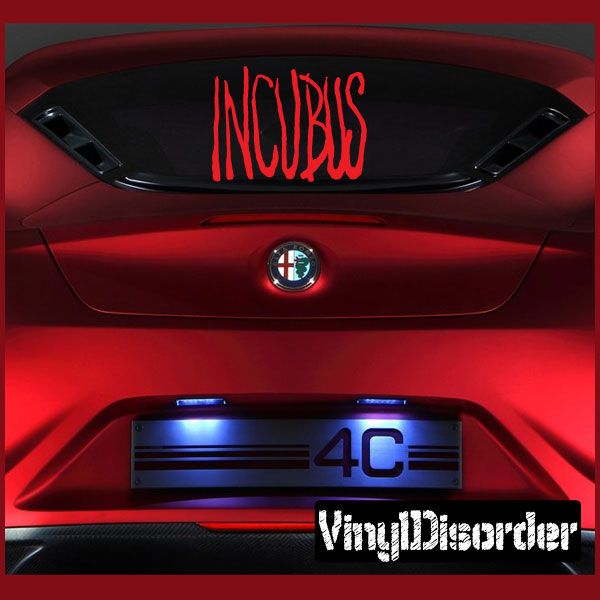 Image of Incubus Text Decal