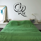 Indian python snake wall decal with black outline and coiled tail