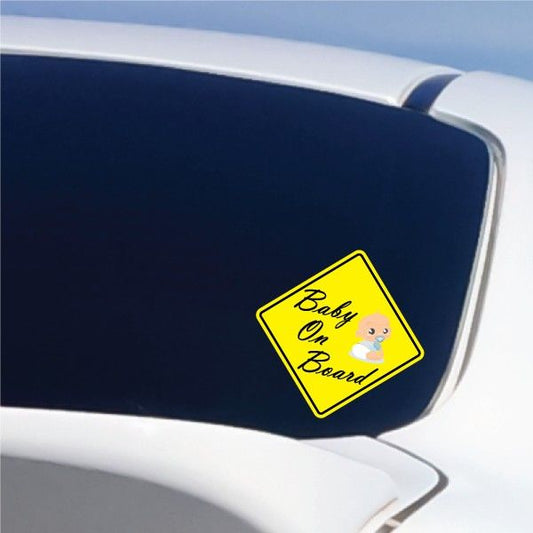 Image of Infant Baby Boy on Board Sticker