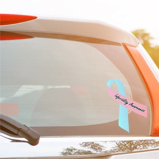 Image of Infertility Awareness Ribbon Vinyl Sticker