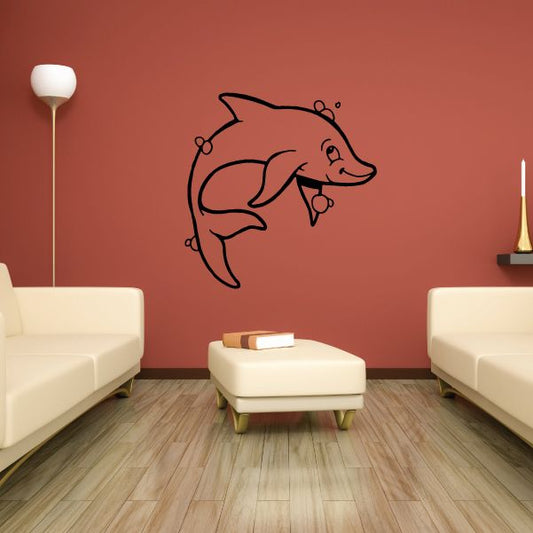 Image of Innocent Smile Dolphin Decal