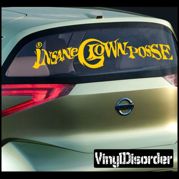 Image of Insane Clown Posse Text Decal