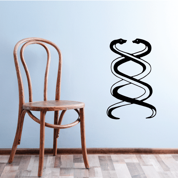 Image of Interlocking Double Snakes Decal