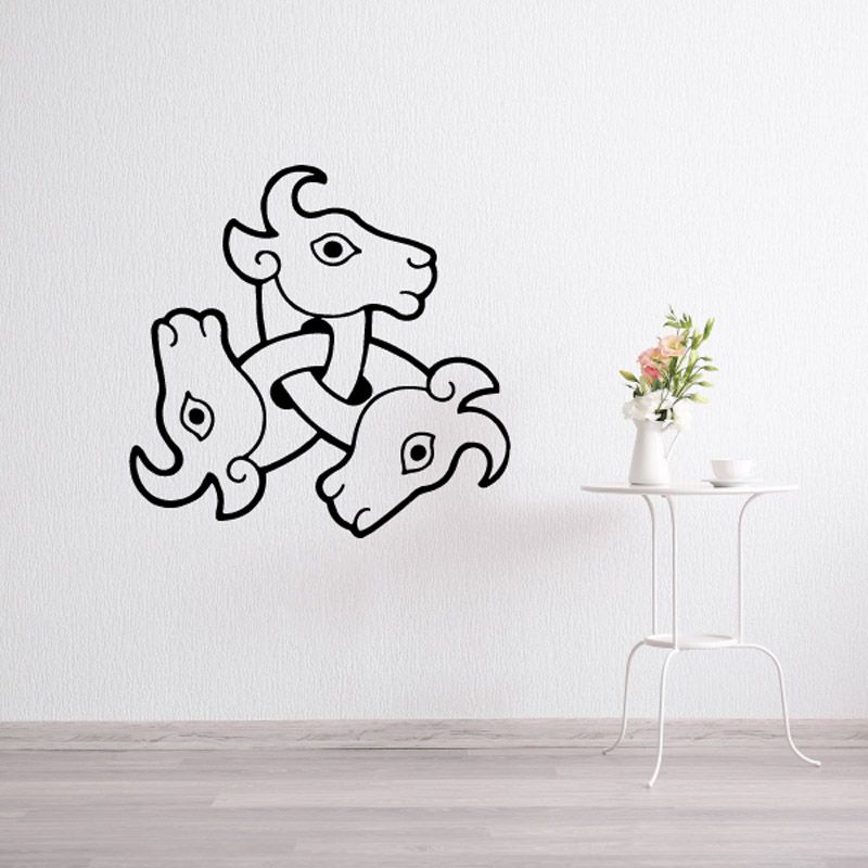 Image of Interlocking Goat Head Decal