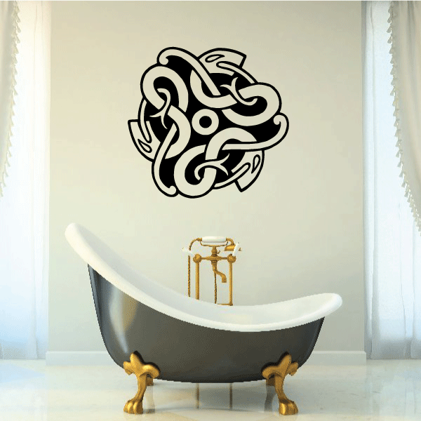 Image of Interlocking Snake Pattern Decal