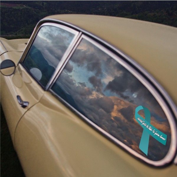 Image of Interstitial Cystitis And Bladder Pain Syndrome Awareness Ribbon Vinyl Sticker