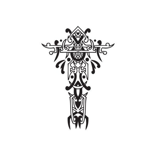 Image of Intricate Eastern Cross Decal