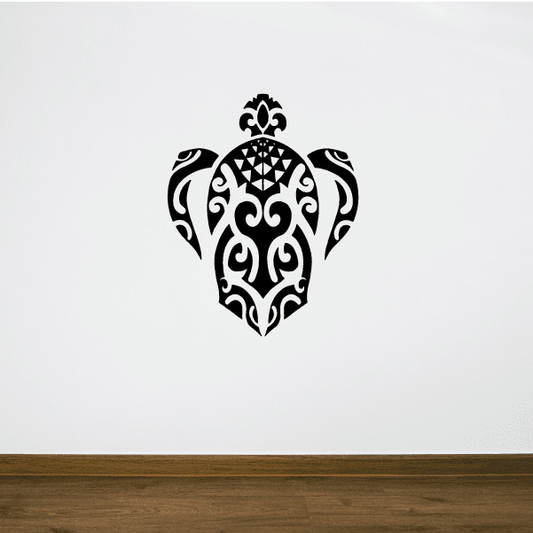 Image of Intricate Pattern Sea Turtle Decal