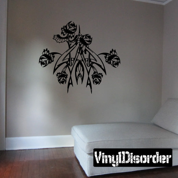 Image of Intricate Tattoo Flower Decals