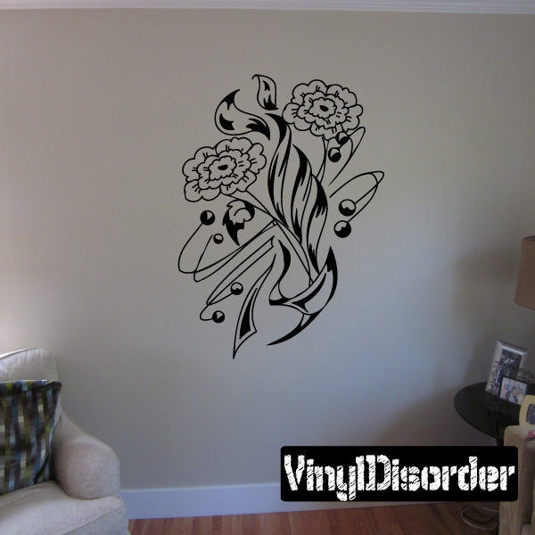 Image of Intricate Tattoo Flower Decals