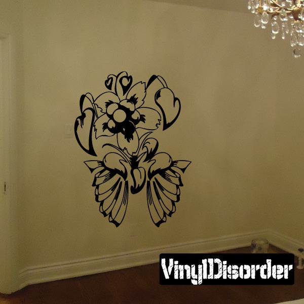 Image of Intricate Tattoo Flower Decals