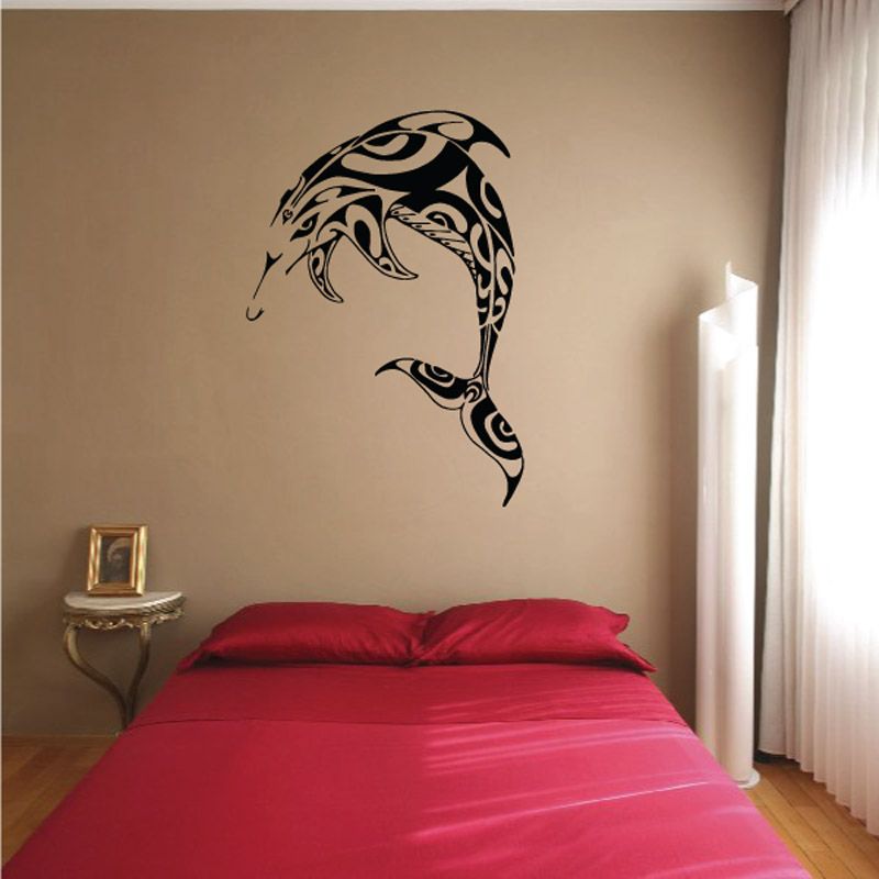 Image of Intricate Tribal Dolphin Decal