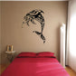Tribal dolphin wall decal with intricate black design