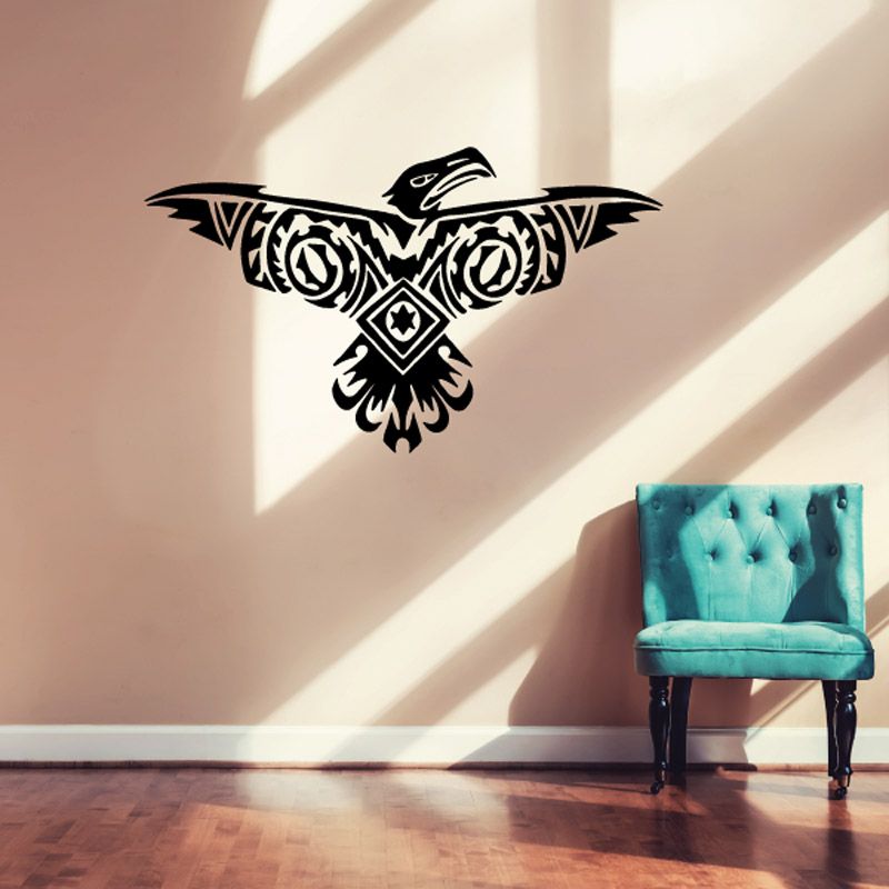 Image of Intricate Tribal Native Eagle Decal