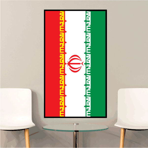 Image of Iran Flag Sticker 02