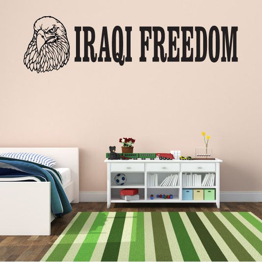 Image of Iraqi Freedom Eagle Decal