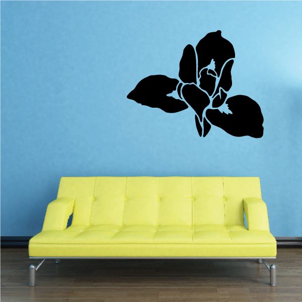 Image of Iris Flower Wall Decal - Vinyl Decal - Car Decal - NS001