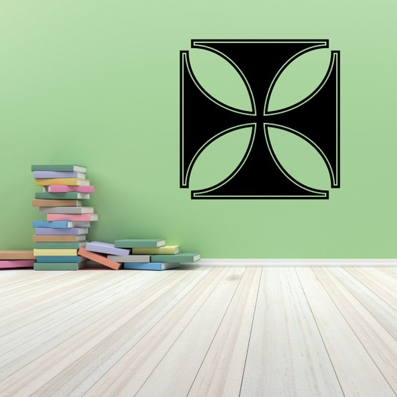 Image of Iron Cross Wall Decal - Vinyl Decal - Car Decal - NW005