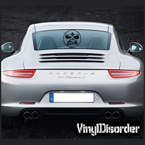 Image of Iron Maiden Smile Face Decal