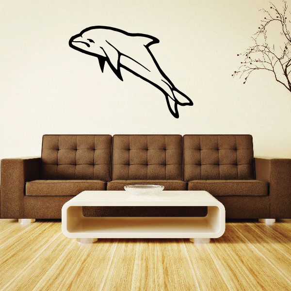 Image of Irrawaddy Dolphin Swimming Decal