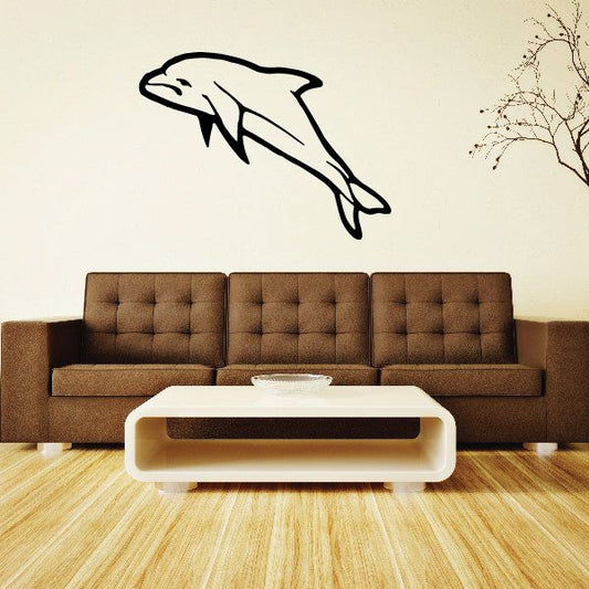 Image of Irrawaddy Dolphin Swimming Decal