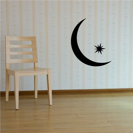 Image of Islam Star and Crescent Moon Decal