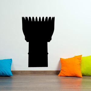 Mosque cap decal, black minaret silhouette