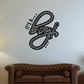 Black cursive "Stay Busy" vinyl die-cut wall decal