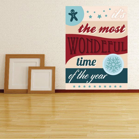 Image of It's The Most Wonderful Time of The Year Quote Sticker