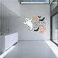 Printed die-cut wall decal with white ghost and bats, reading 'It's a BOO tiful day'