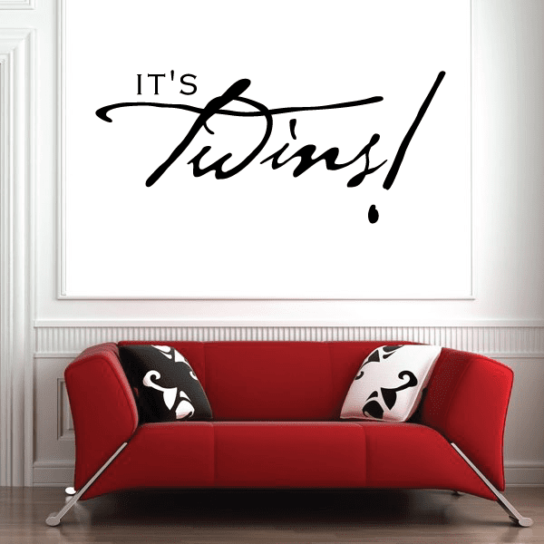 Image of Its Twins Celebration Wall Decal